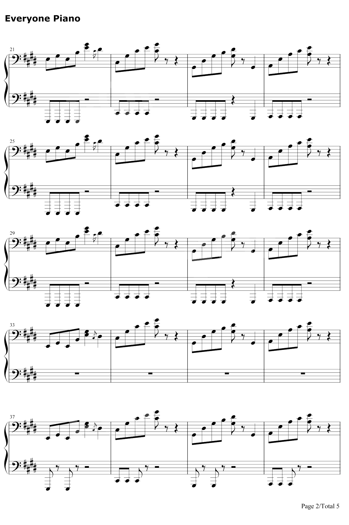 Uh Huh钢琴谱-Julia Michaels2