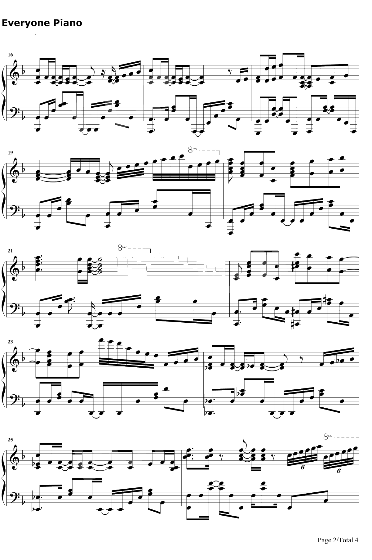 Lasting Memories钢琴谱-田村由香里2