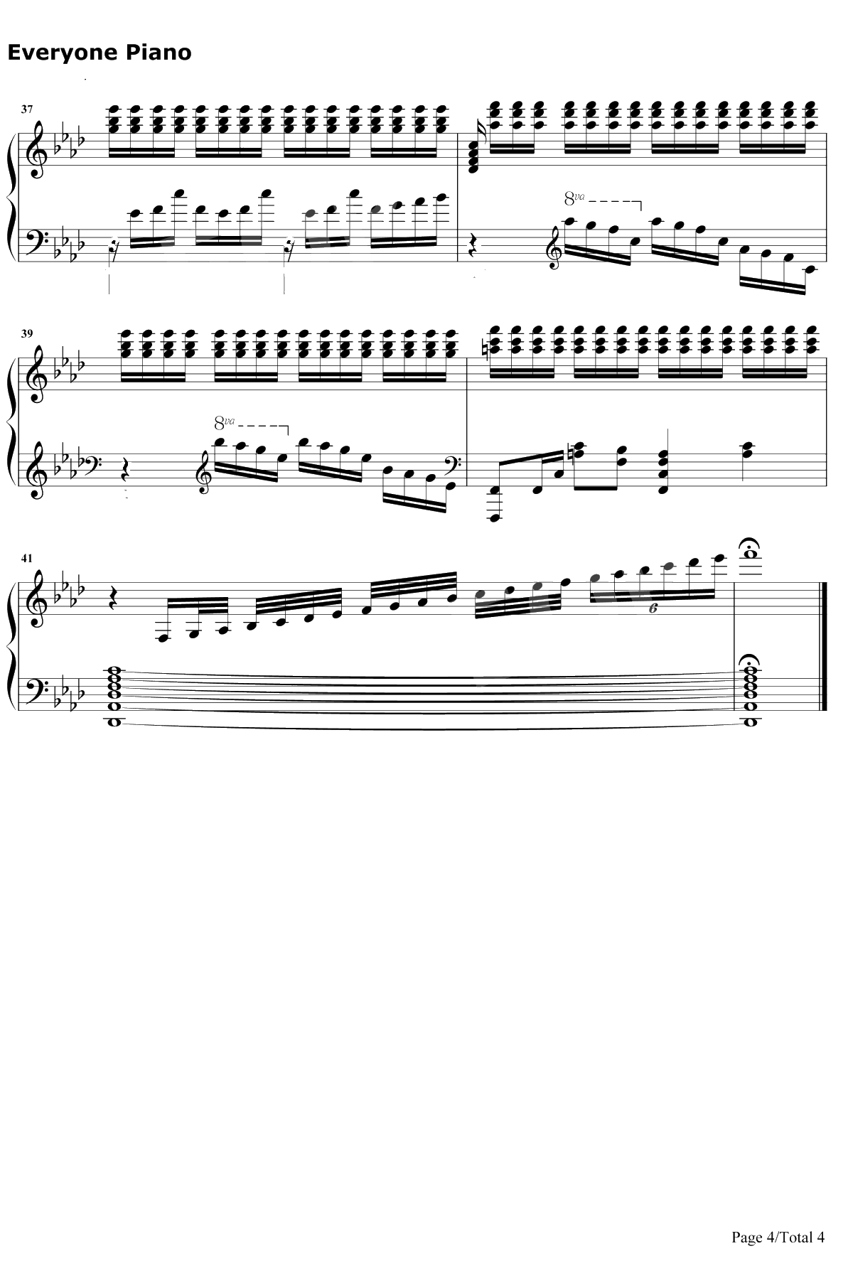 Lasting Memories钢琴谱-田村由香里4