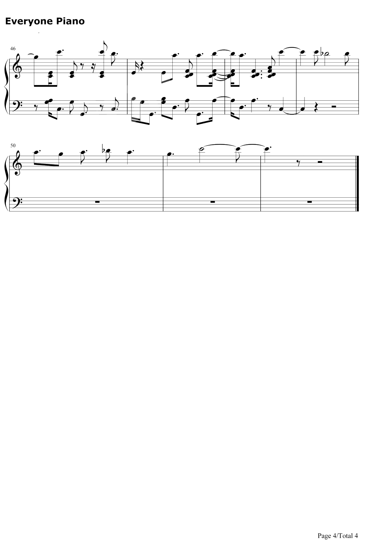 Goodbye Farewell钢琴谱-RichardSherman-克里斯托弗罗宾OST4