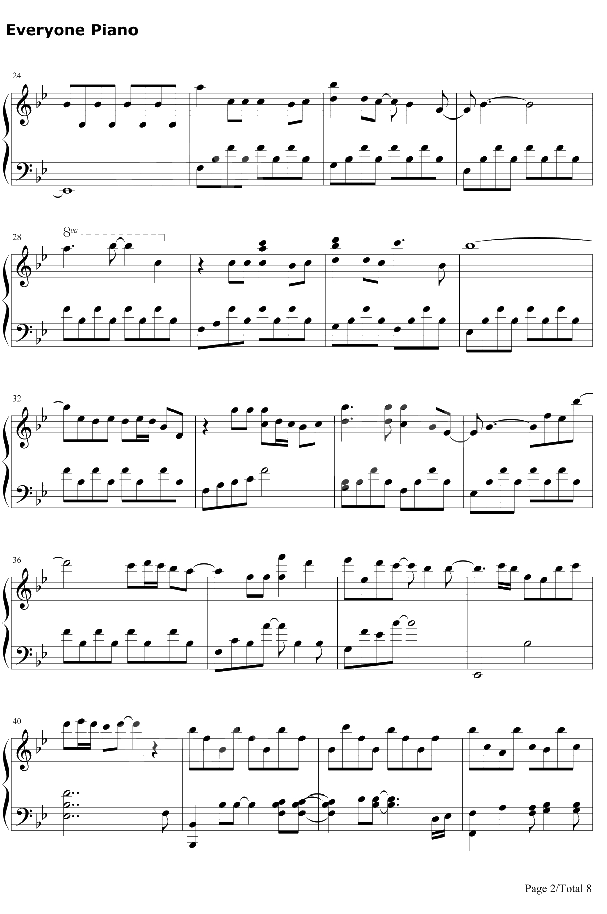 A Million Dreams钢琴谱-PasekandPaul-好听版2