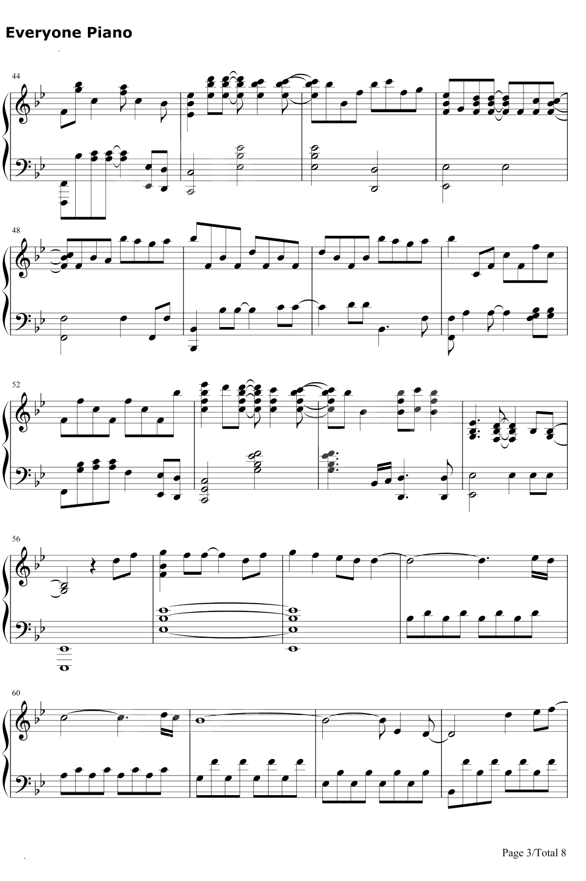 A Million Dreams钢琴谱-PasekandPaul-好听版3