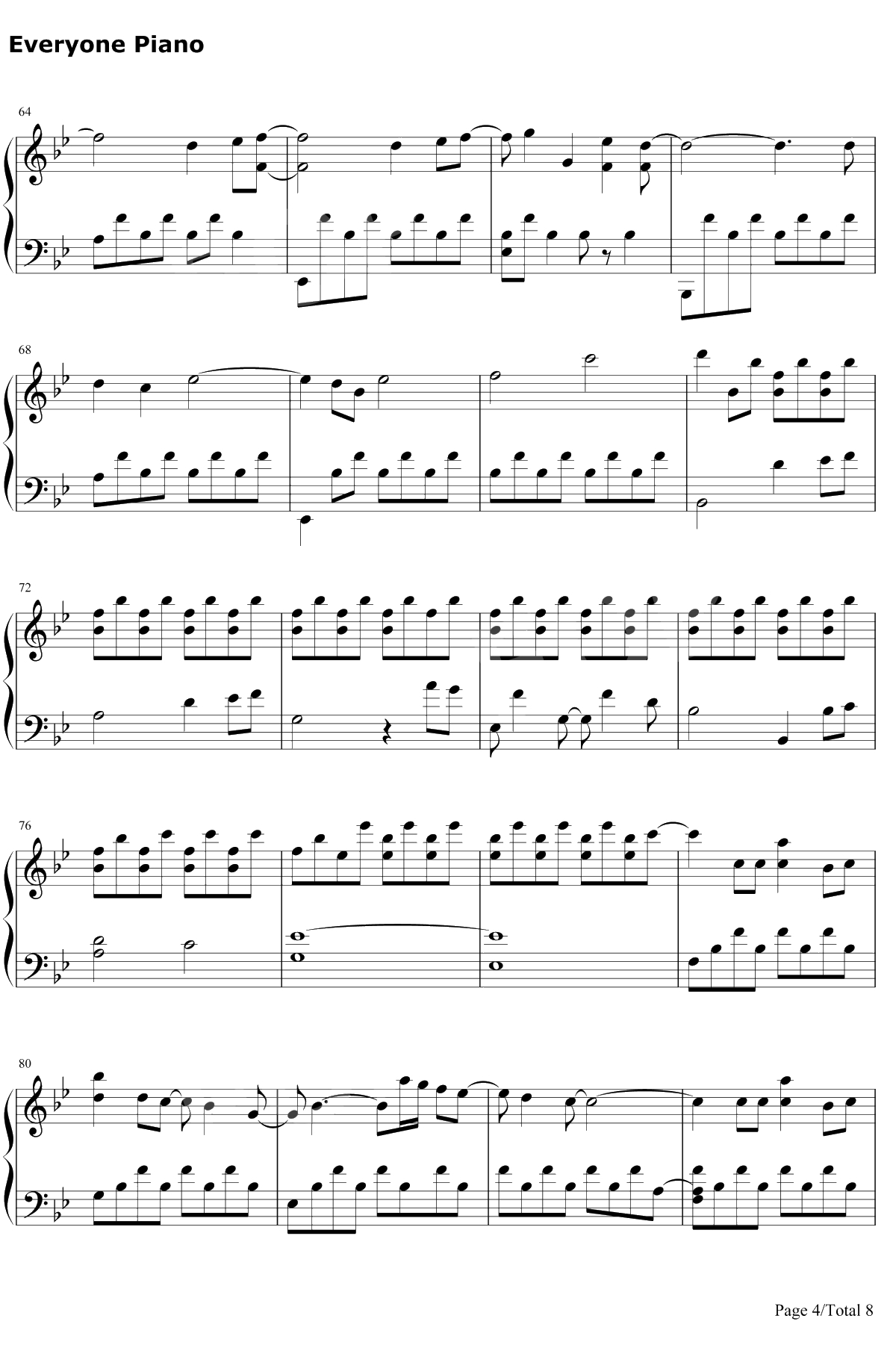 A Million Dreams钢琴谱-PasekandPaul-好听版4