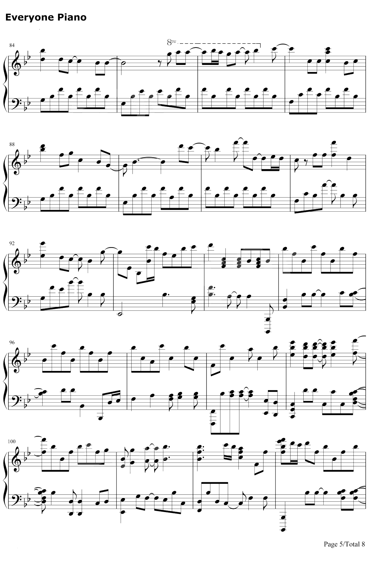 A Million Dreams钢琴谱-PasekandPaul-好听版5