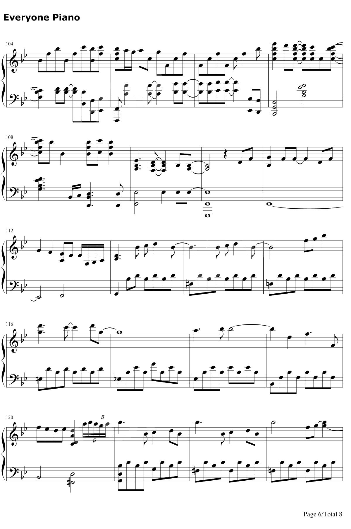 A Million Dreams钢琴谱-PasekandPaul-好听版6