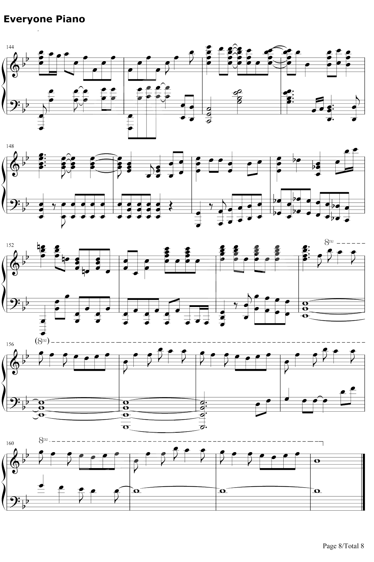 A Million Dreams钢琴谱-PasekandPaul-好听版8