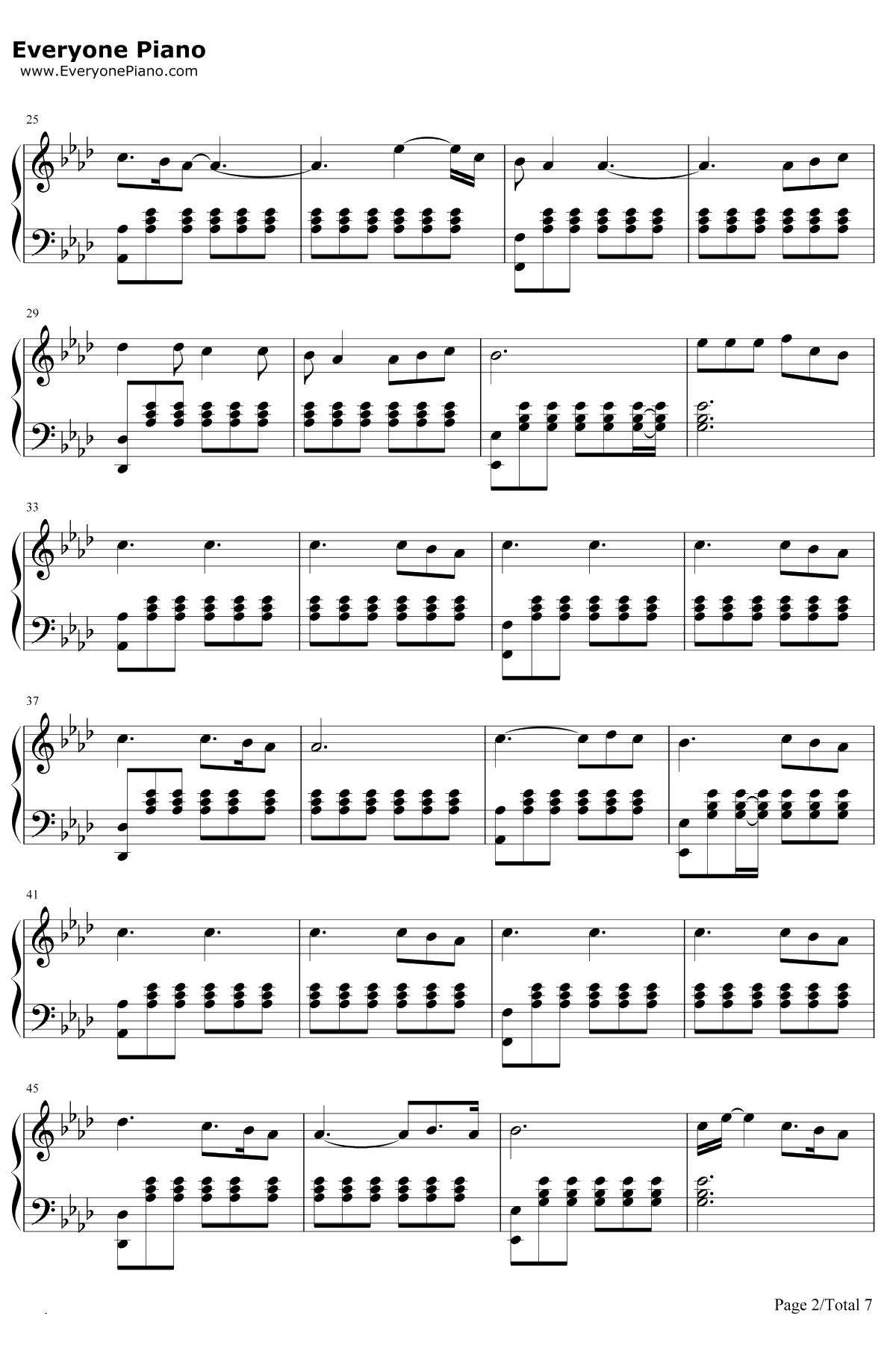 Perfect 钢琴谱-Ed Sheeran2