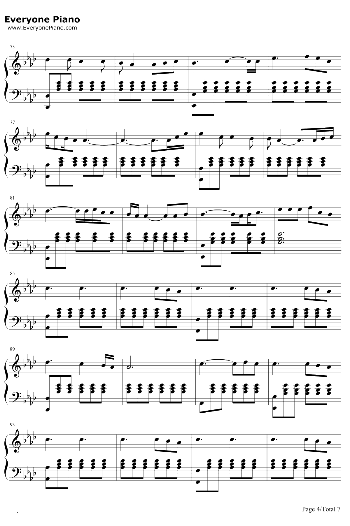 Perfect 钢琴谱-Ed Sheeran4