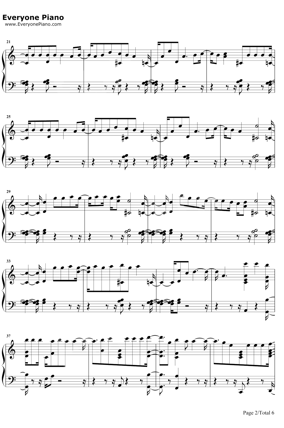 No Tears Left To Cry钢琴谱-Ariana Grande2