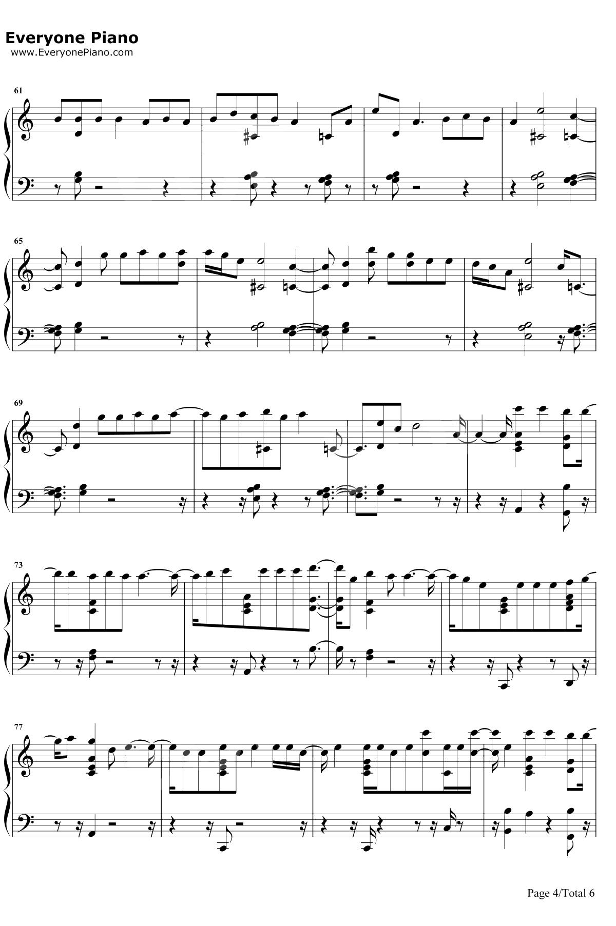 No Tears Left To Cry钢琴谱-Ariana Grande4