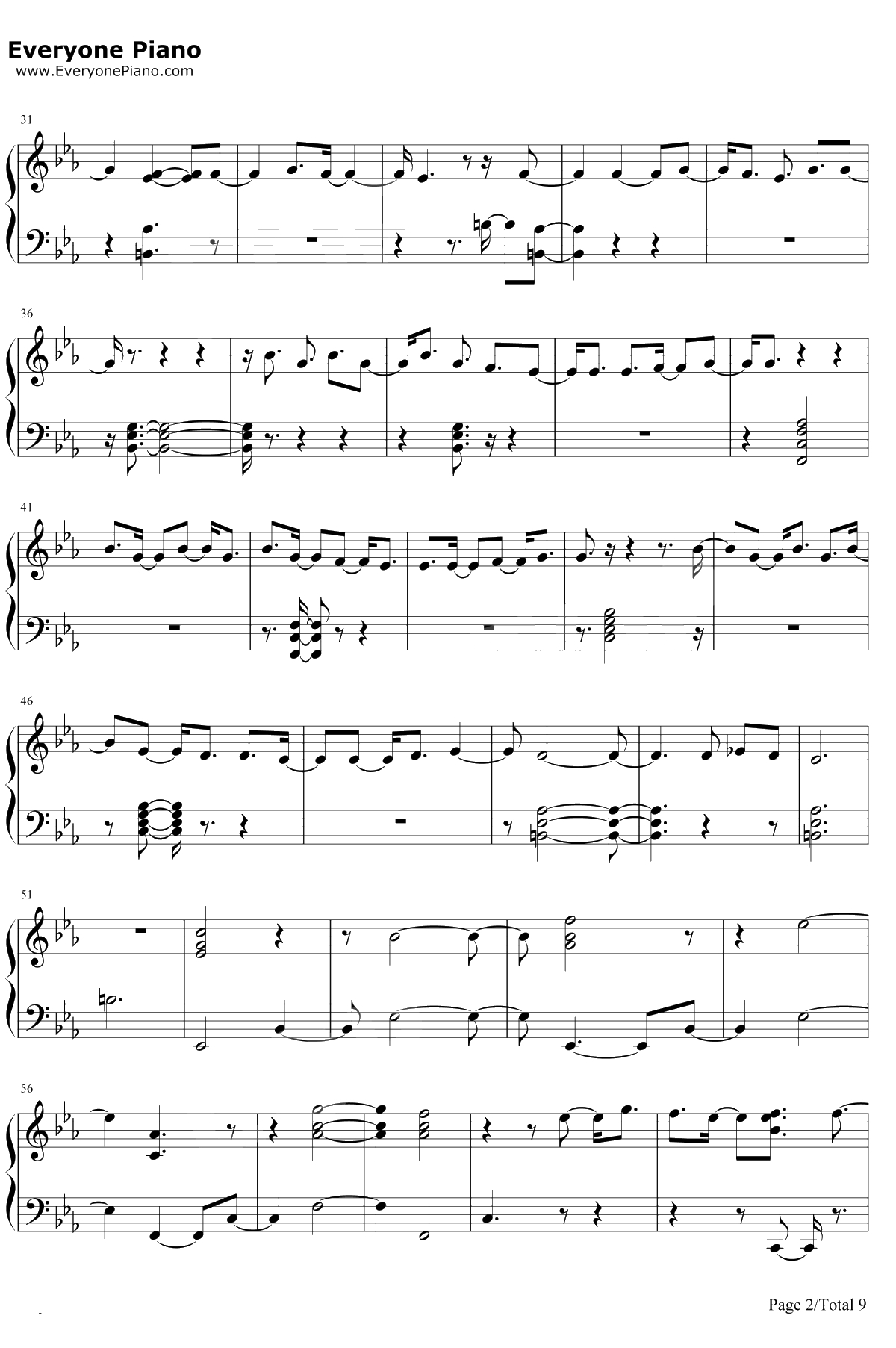 Why钢琴谱-Shawn Mendes2