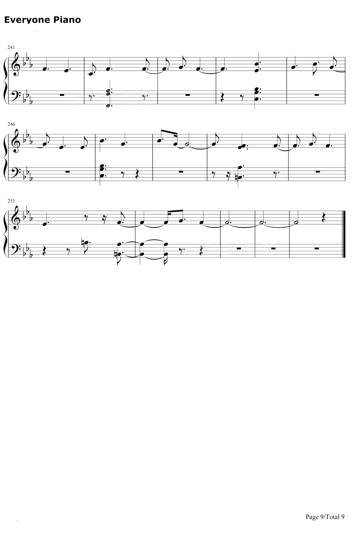 Why钢琴谱-Shawn Mendes9