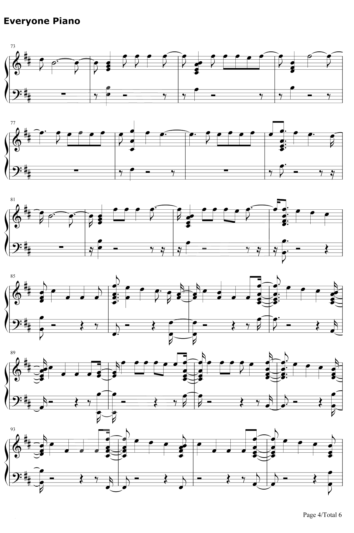 Genius钢琴谱-LSD4