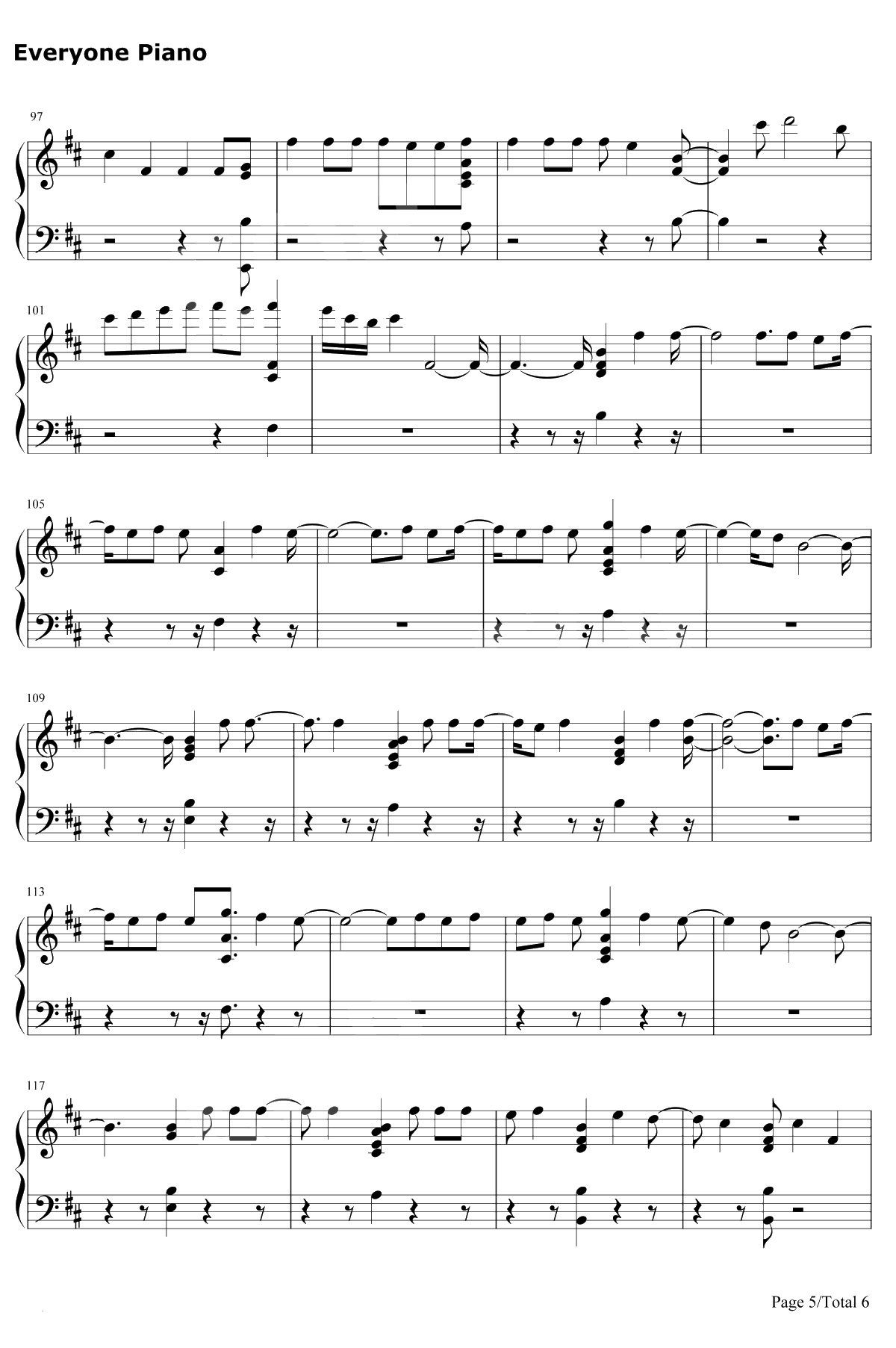 Genius钢琴谱-LSD5