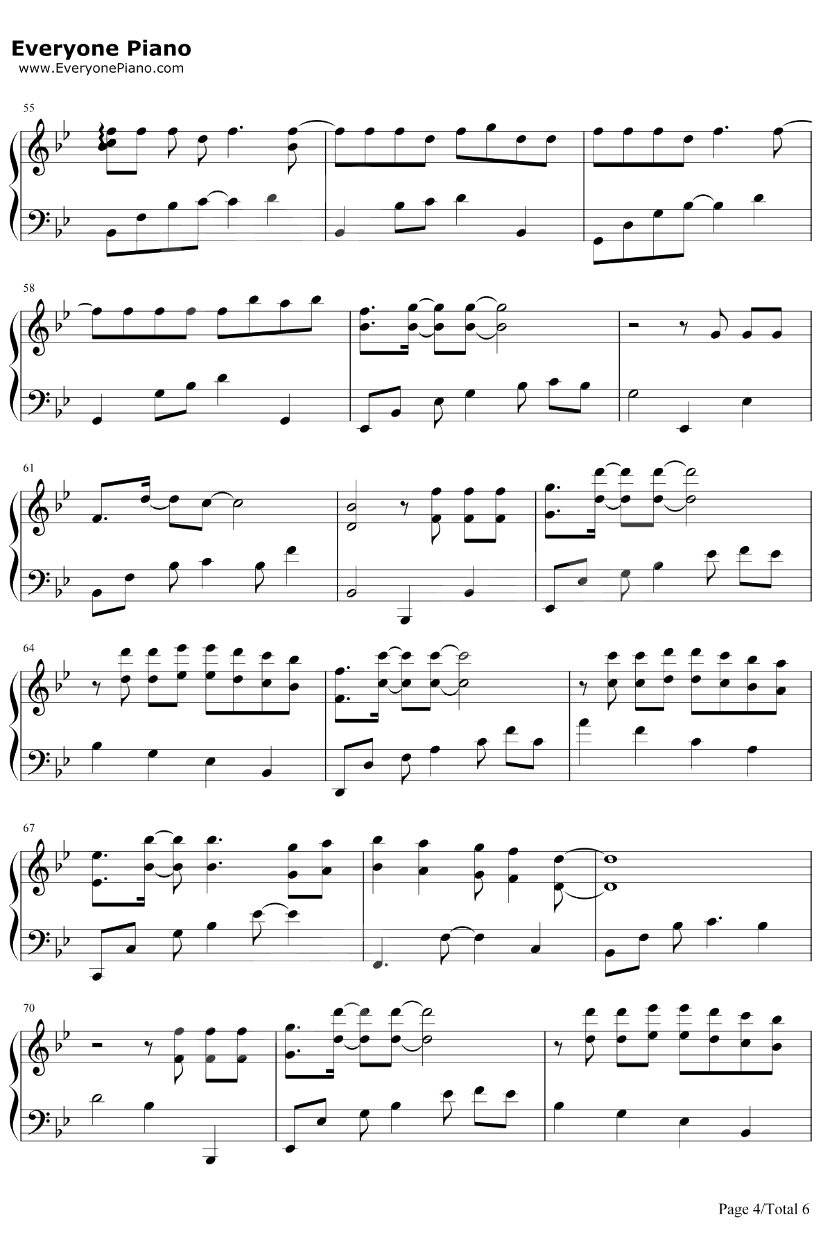 摩天轮的眼泪钢琴谱-创造101金志文4