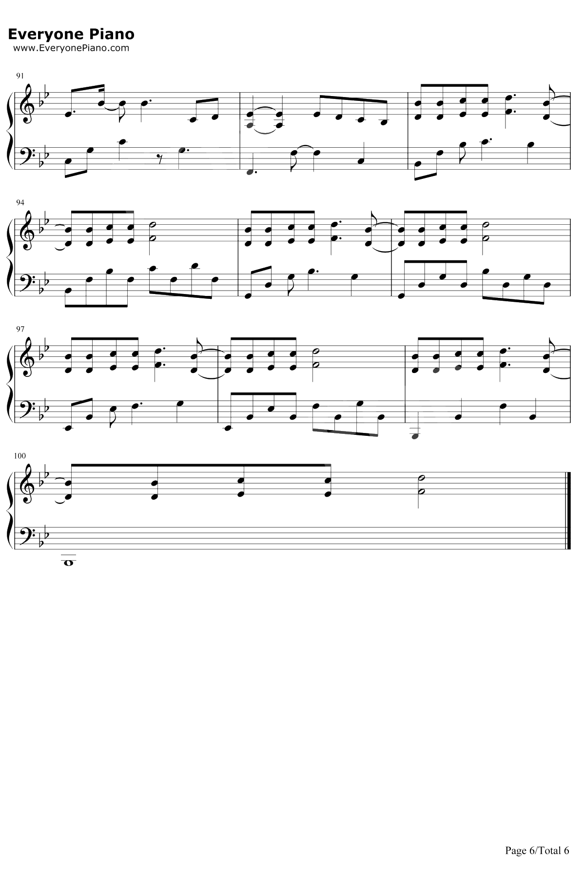 摩天轮的眼泪钢琴谱-创造101金志文6