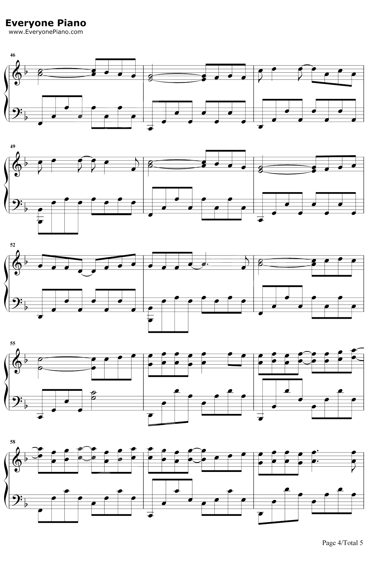 孩子钢琴谱-华晨宇-唱哭无数人的歌曲4