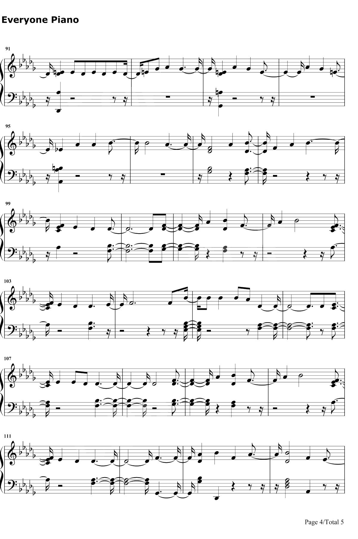 Patient钢琴谱-Charlie Puth4