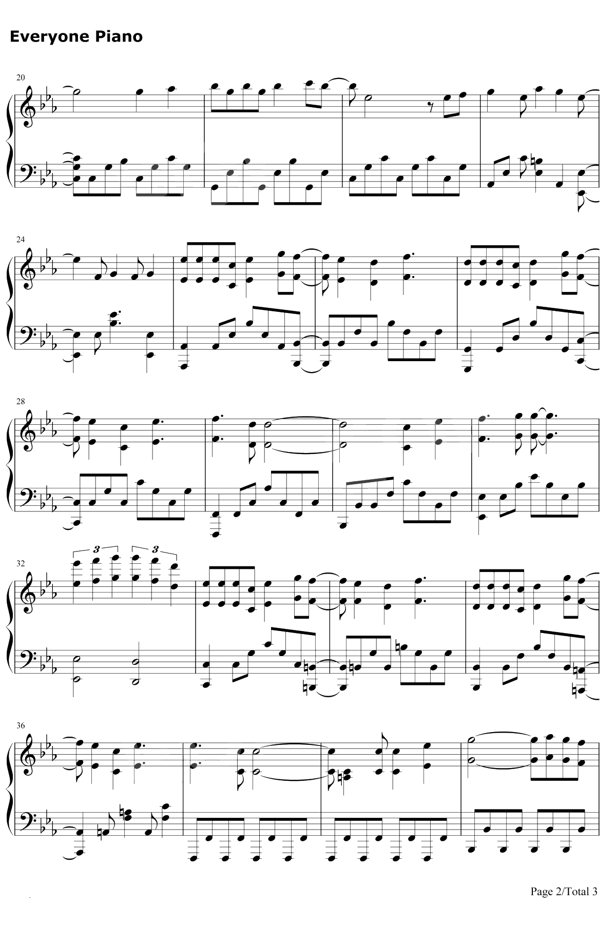 Eternal Star钢琴谱-亚咲花-ISLANDED2