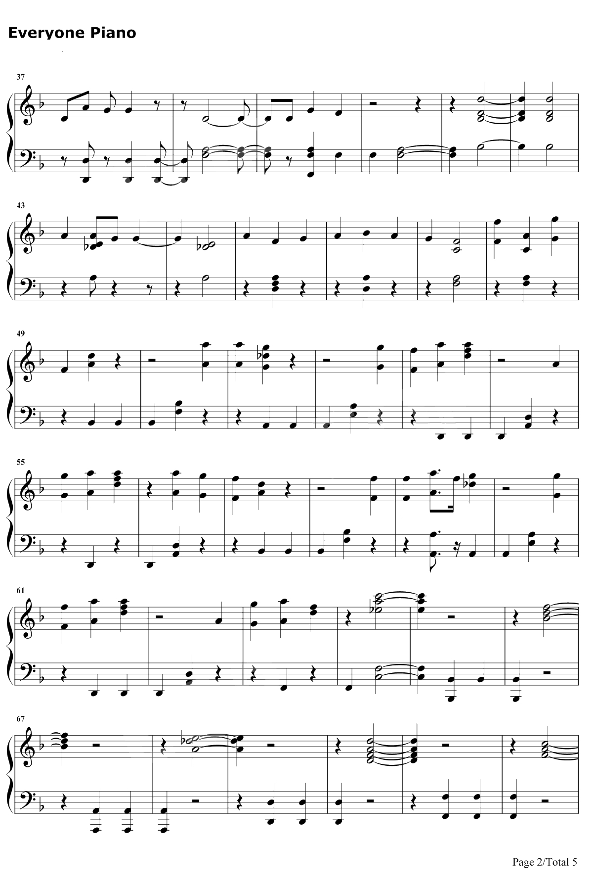 King of the Clouds钢琴谱-Panic! at the Disco2