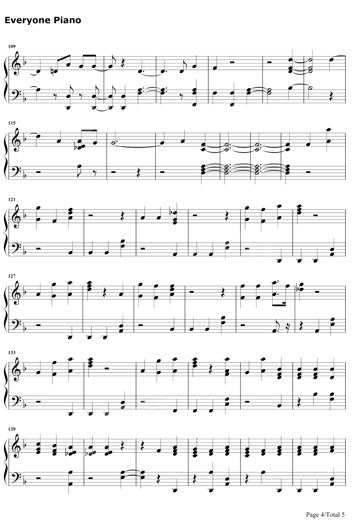 King of the Clouds钢琴谱-Panic! at the Disco4