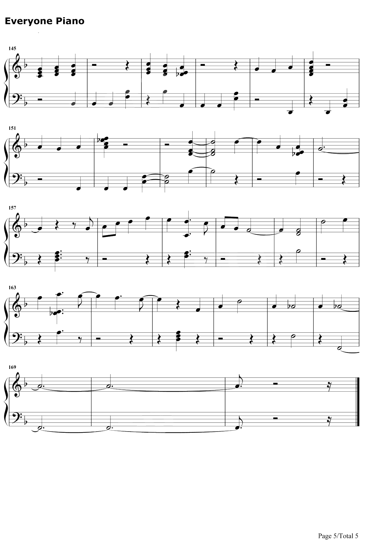 King of the Clouds钢琴谱-Panic! at the Disco5