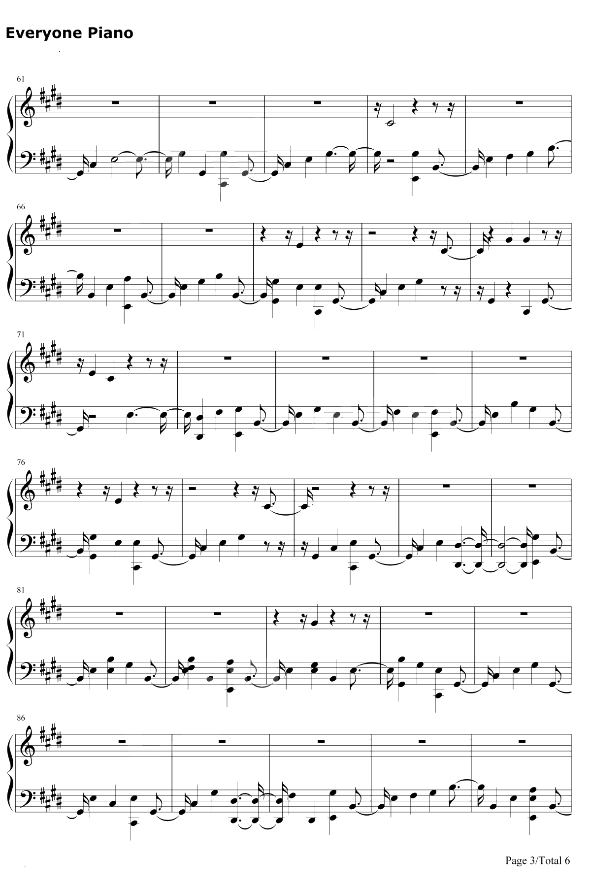 Girls钢琴谱-Rita Ora3