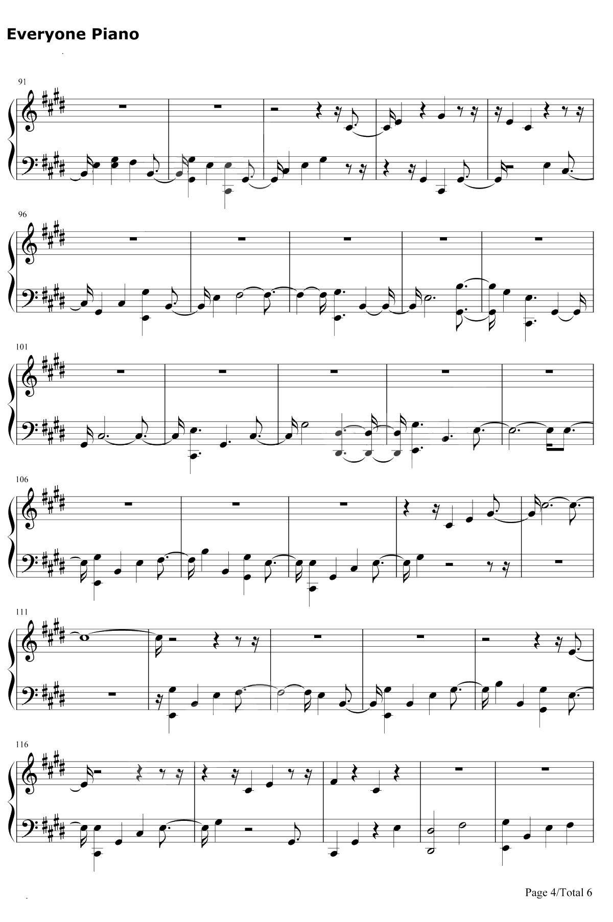 Girls钢琴谱-Rita Ora4