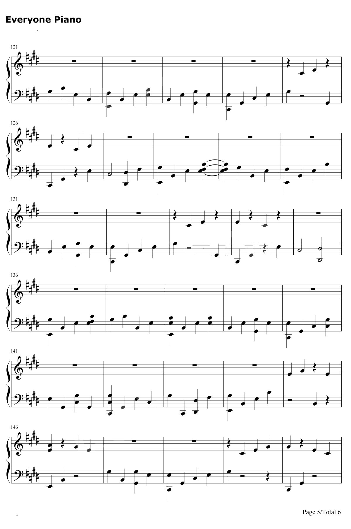 Girls钢琴谱-Rita Ora5