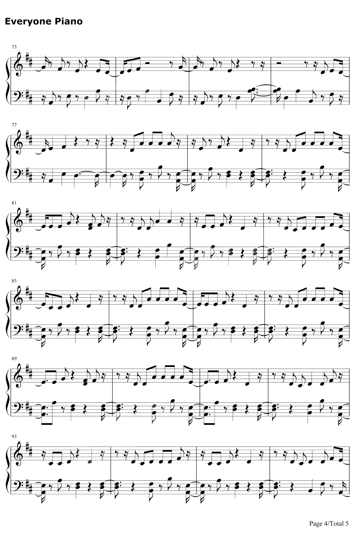 Like To Be You钢琴谱-Shawn Mendes / Julia Michaels4