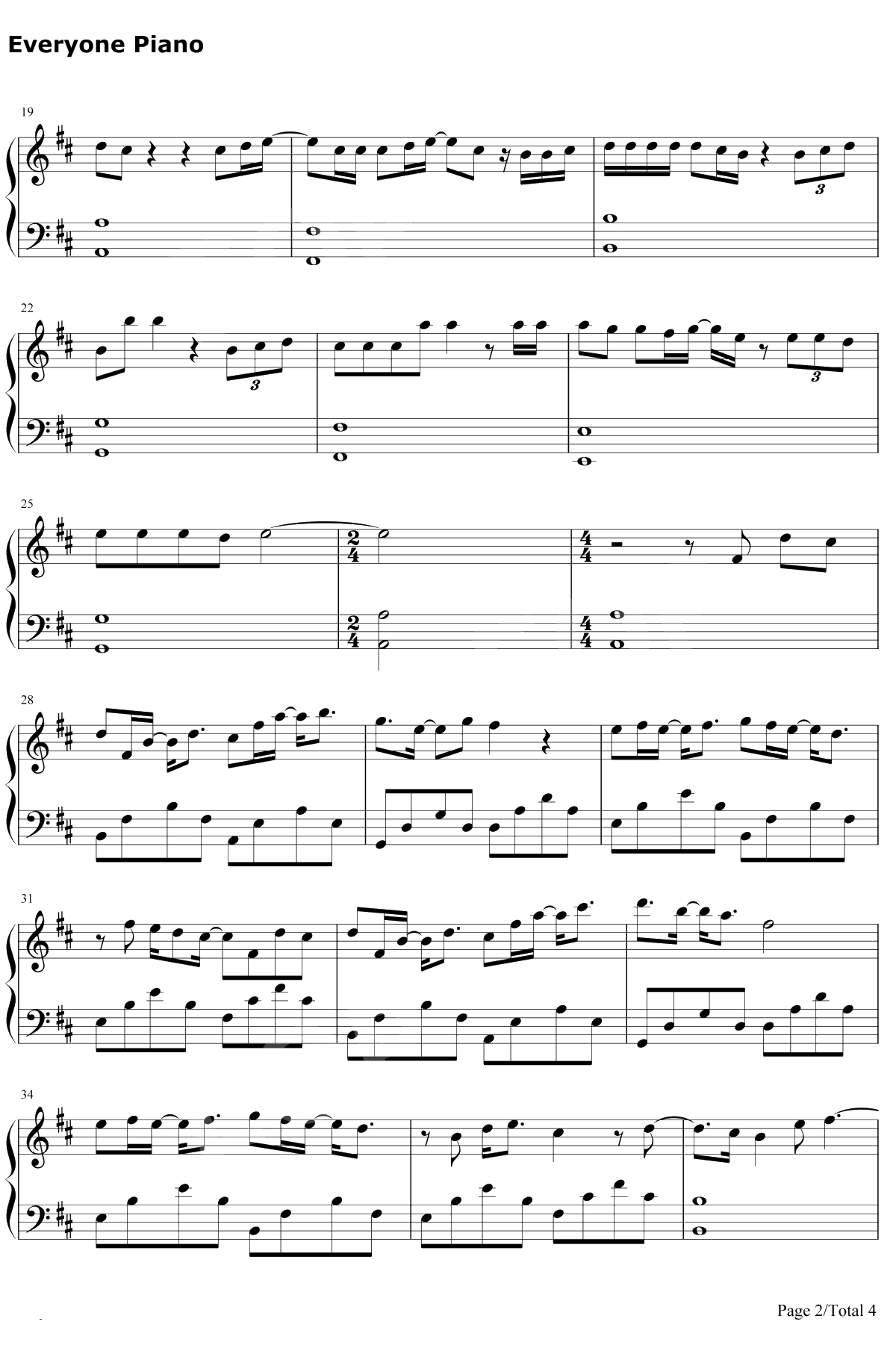 一爱难求 钢琴谱-徐佳莹2