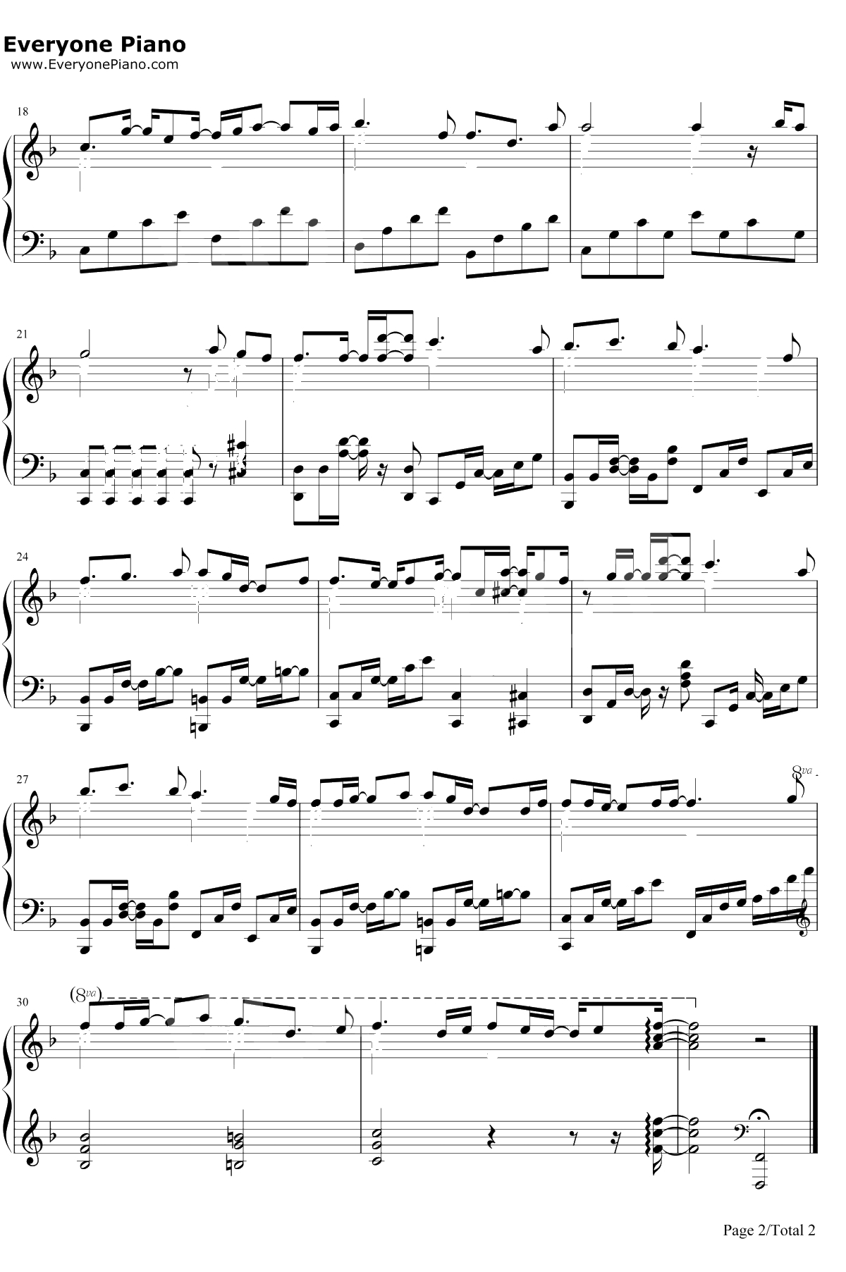 トモシビ钢琴谱-Suara2