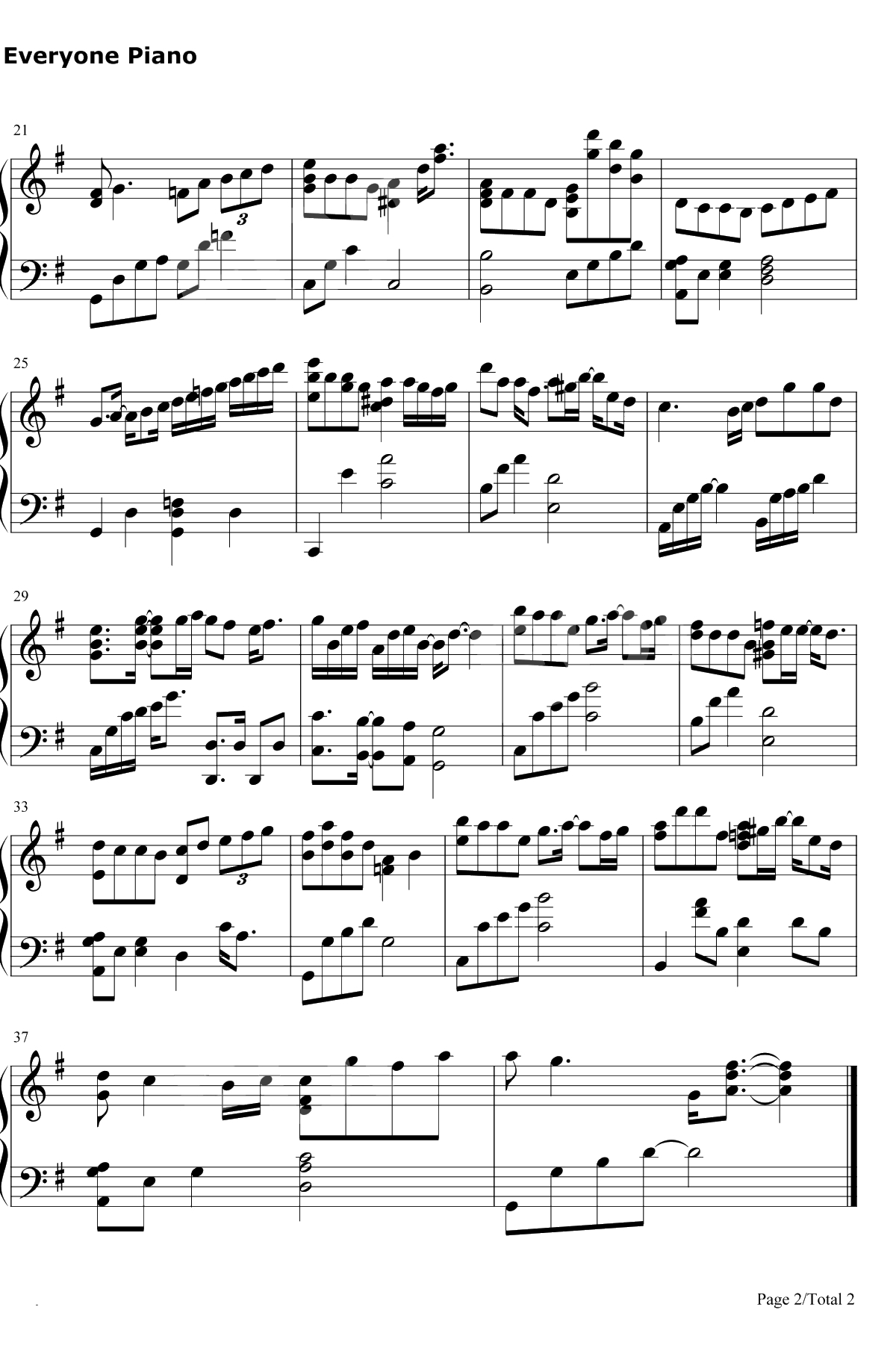 Yawning Lion 钢琴谱-V.K克2