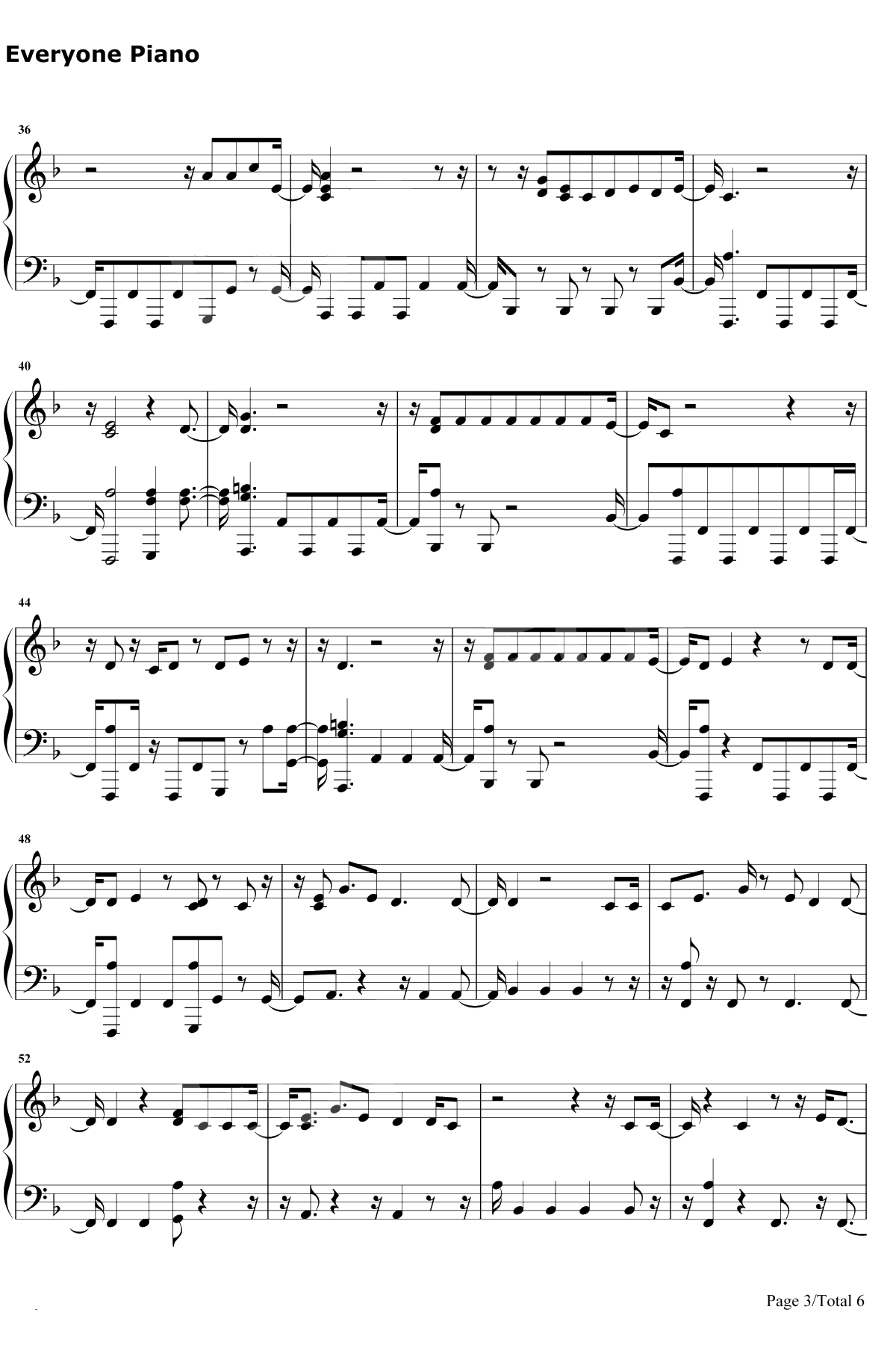 One Kiss钢琴谱-Calvin Harris / Dua Lipa3