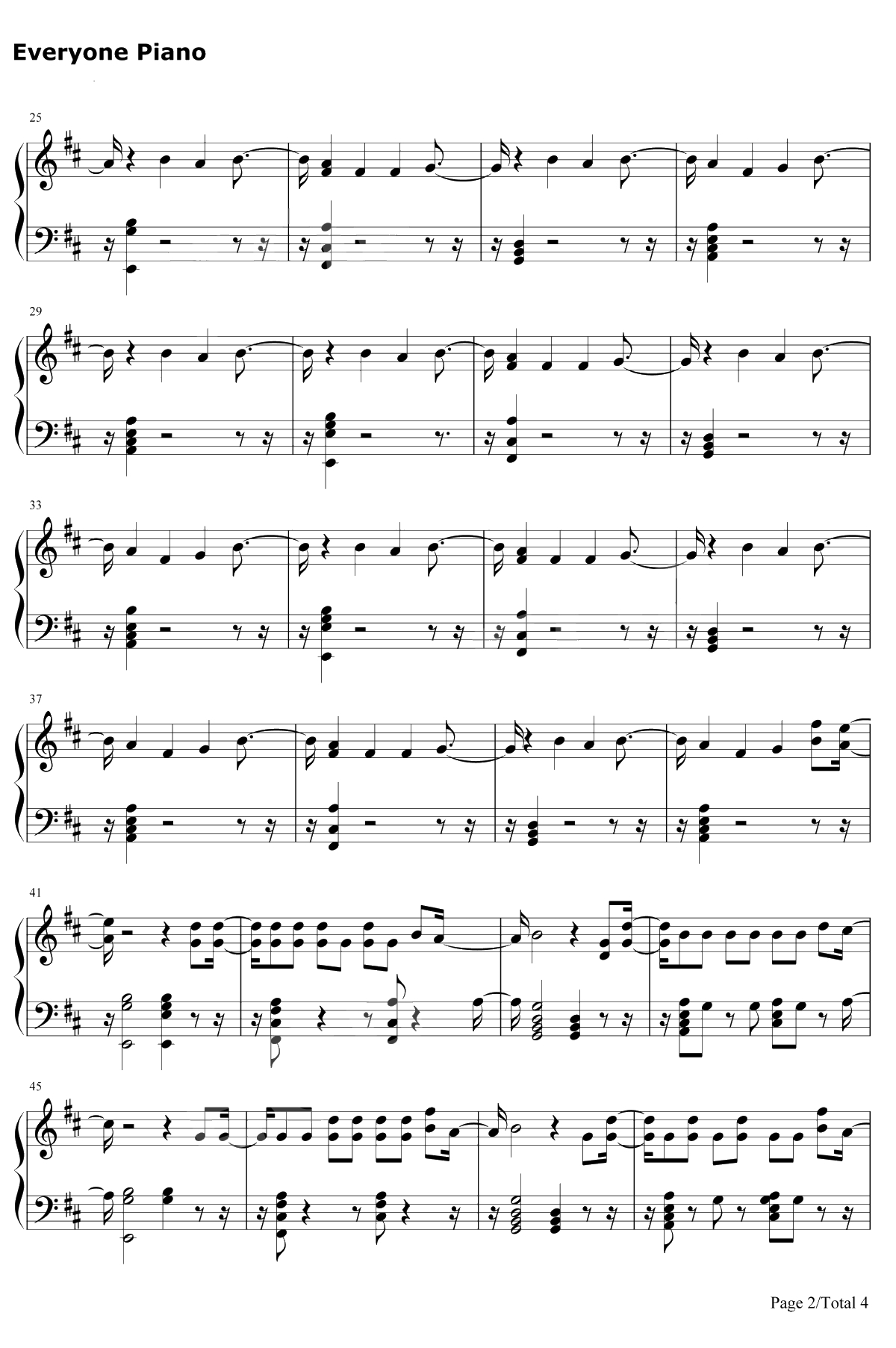 I'm Upset钢琴谱-Drake2