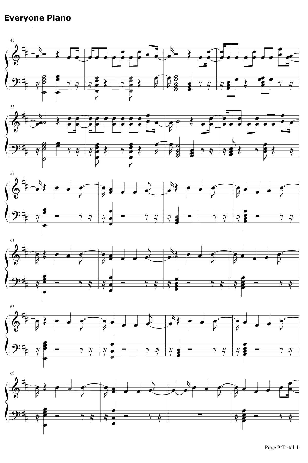 I'm Upset钢琴谱-Drake3