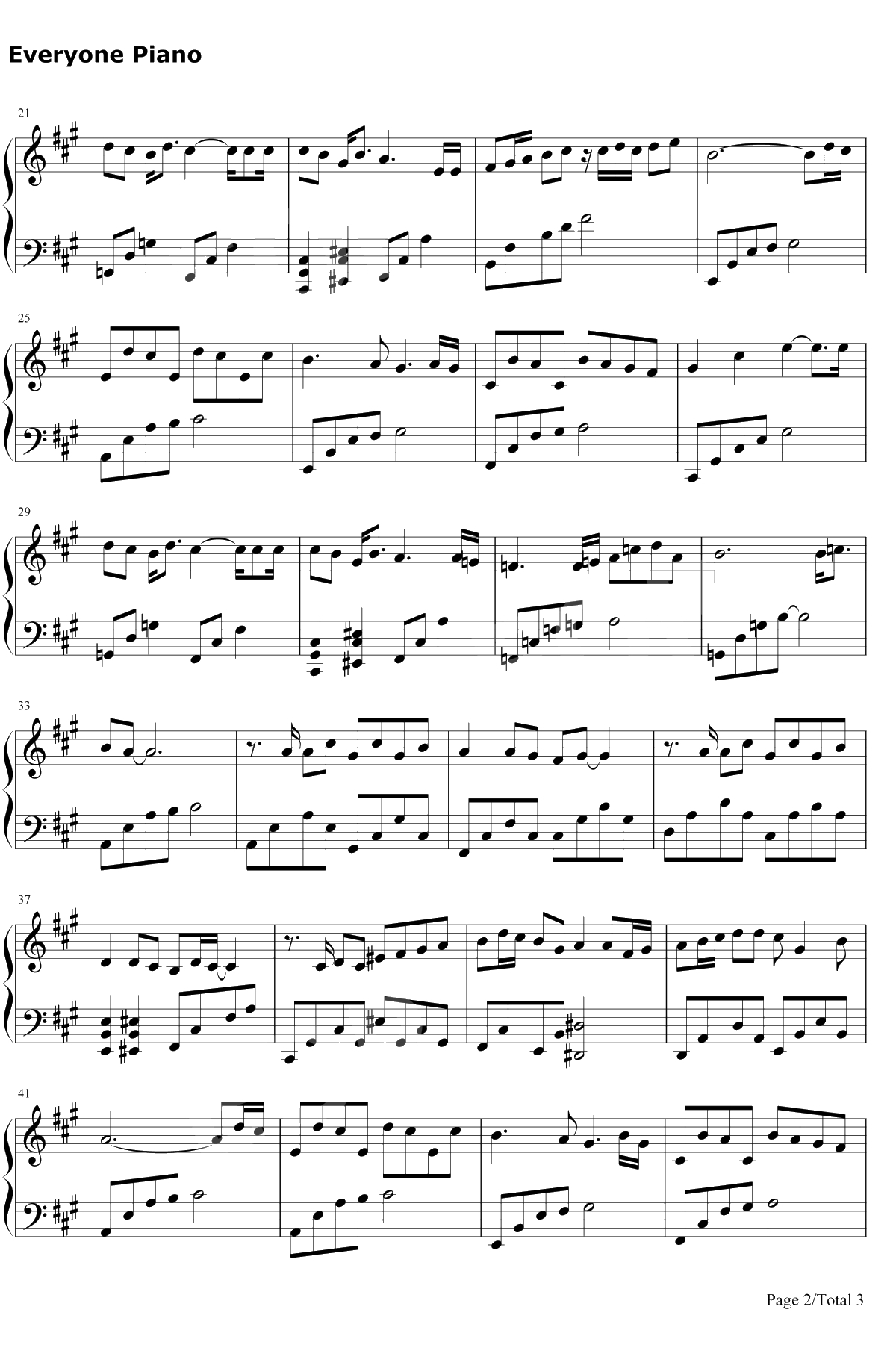 最暖的忧伤钢琴谱-田馥甄-温暖的弦主题曲2