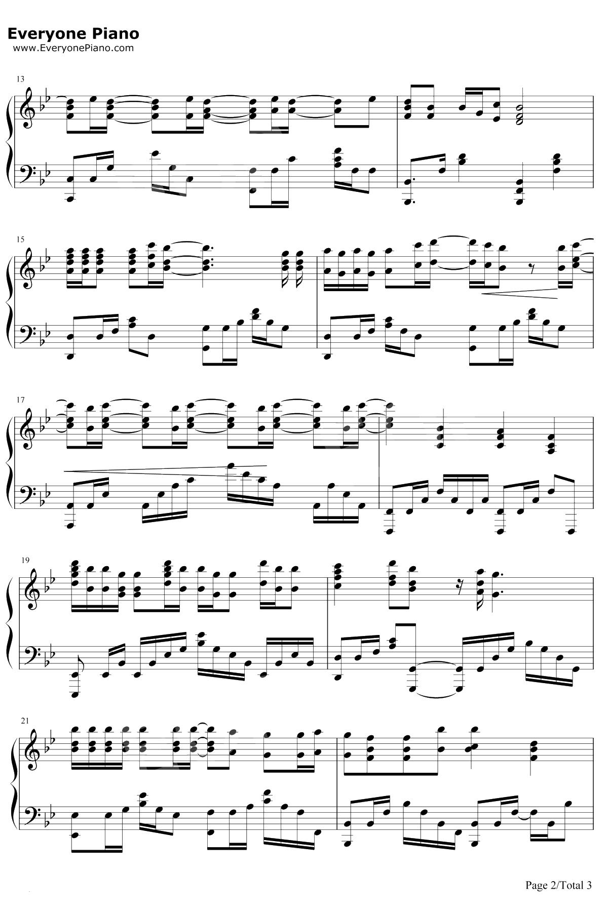 ラブソング钢琴谱-石见舞菜香2