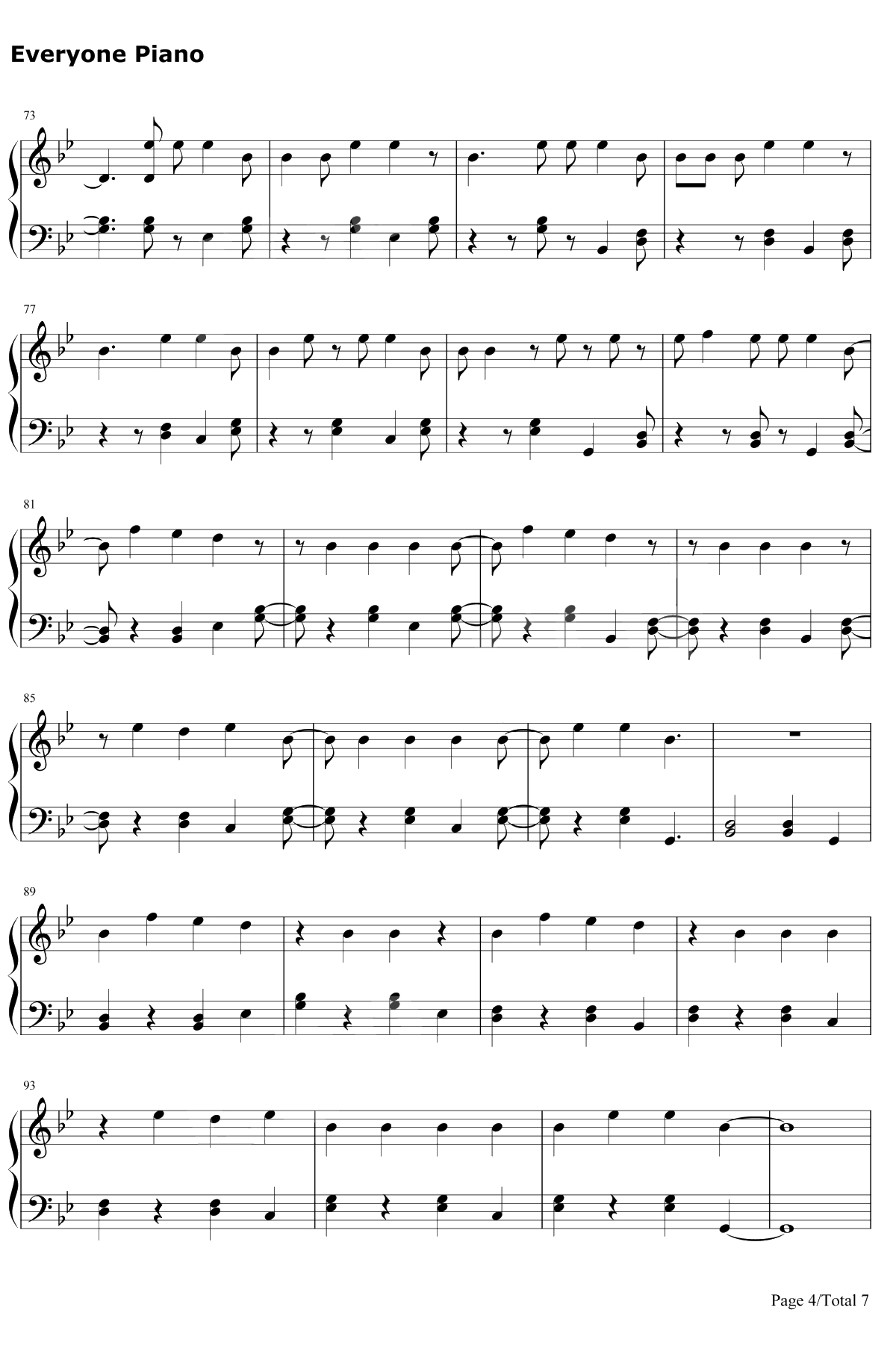 Bella钢琴谱-Wolfine4