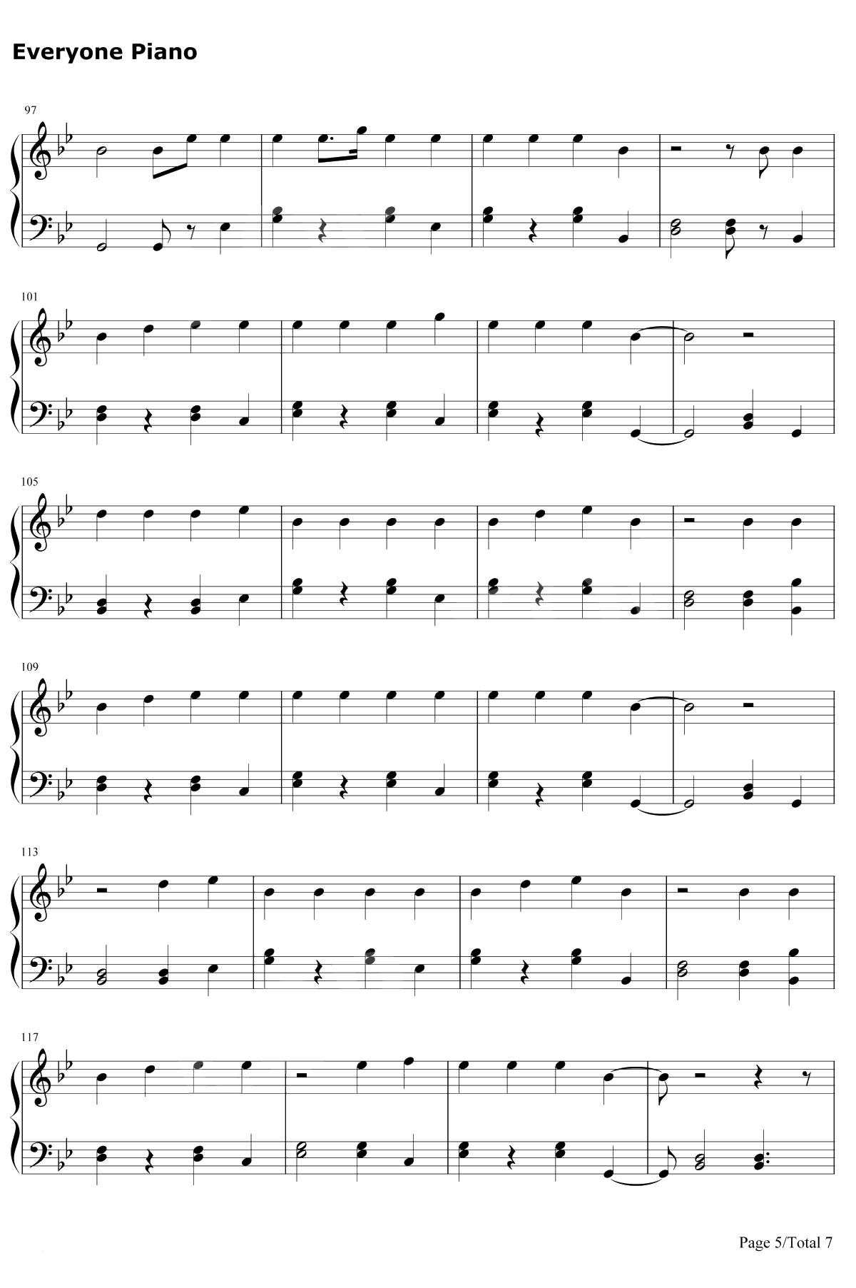 Bella钢琴谱-Wolfine5