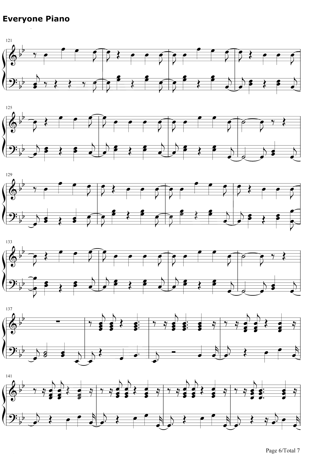 Bella钢琴谱-Wolfine6