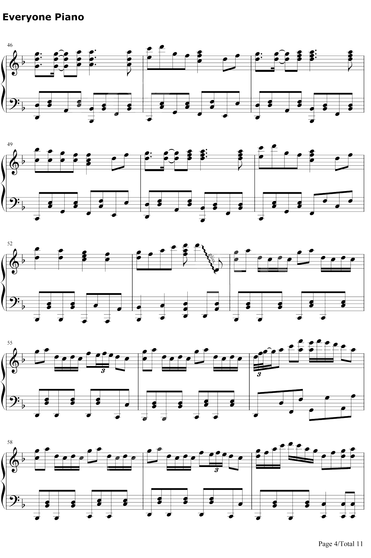 千本樱钢琴谱-初音未来-钢琴原版4