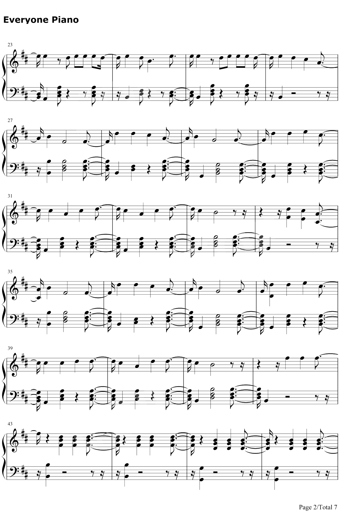 Sin Pijama钢琴谱-Becky G / Natti Natasha2