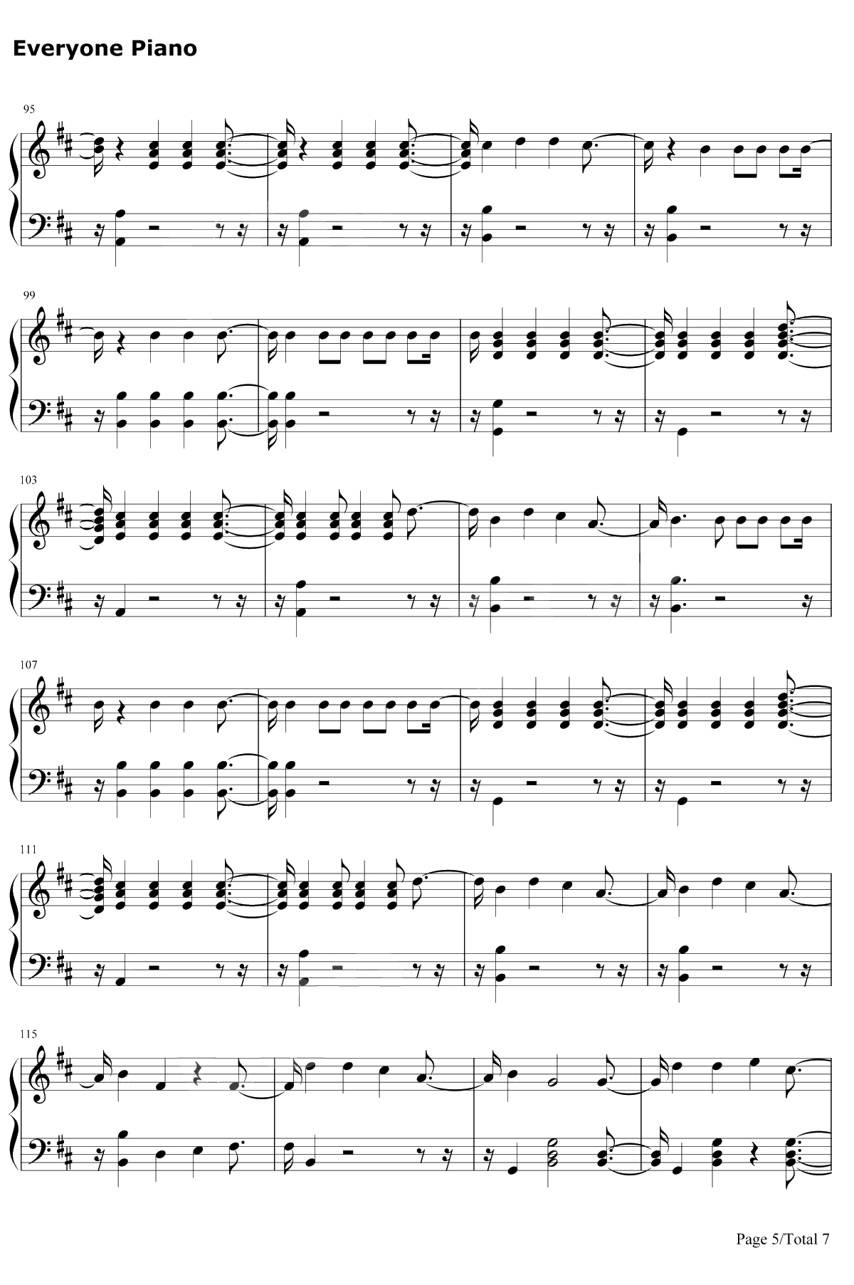 Sin Pijama钢琴谱-Becky G / Natti Natasha5