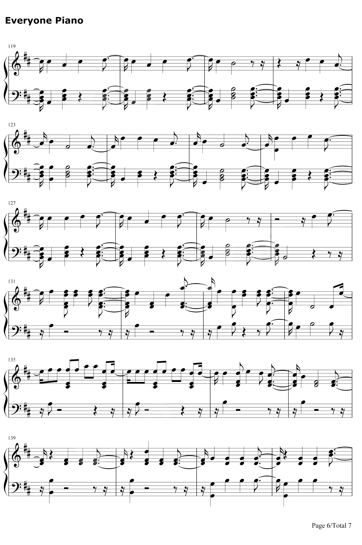 Sin Pijama钢琴谱-Becky G / Natti Natasha6