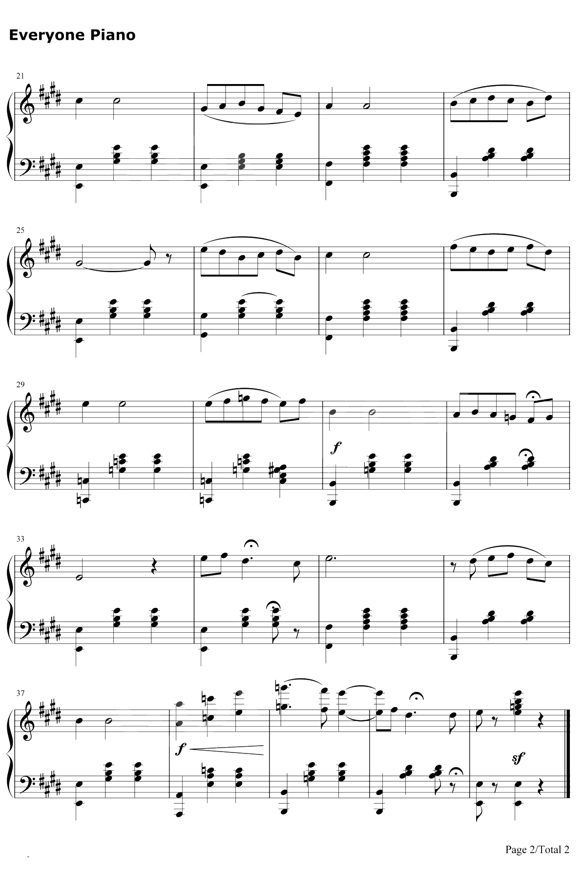 重归苏莲托钢琴谱-埃尔内斯托·第·库尔蒂斯2