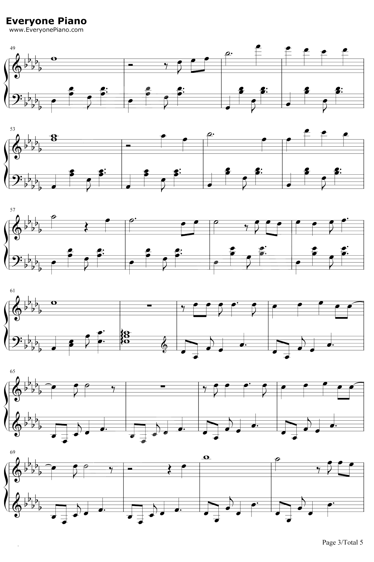 我们都是好孩子钢琴谱-王筝3