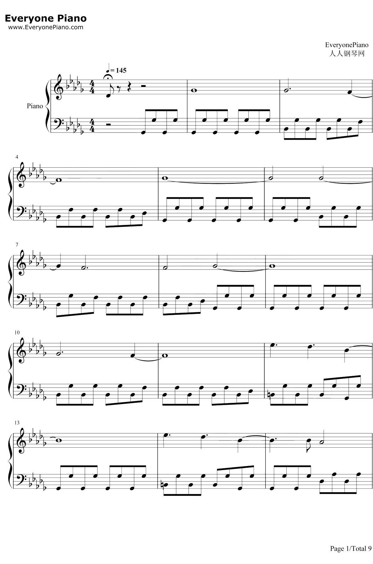 Welcome Home钢琴谱-RadicalFace1