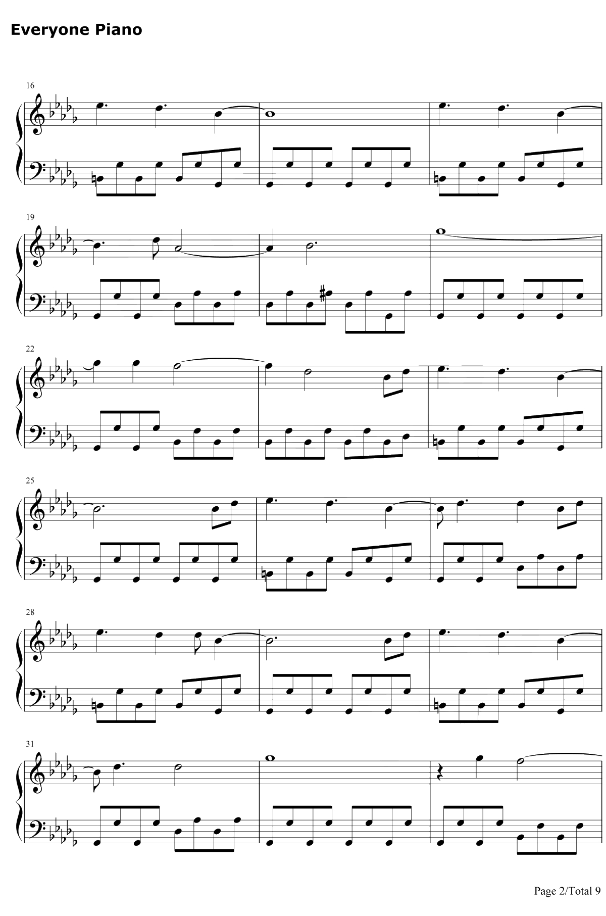 Welcome Home钢琴谱-RadicalFace2