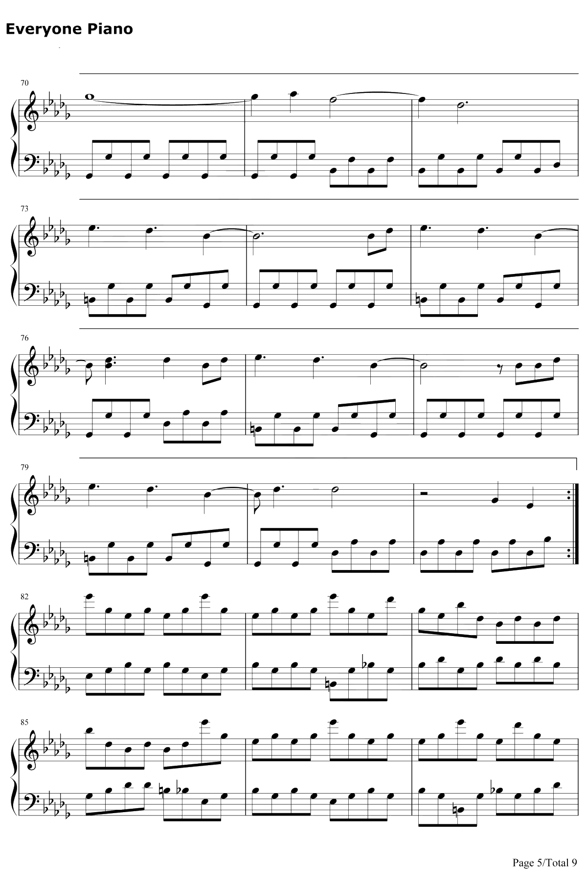 Welcome Home钢琴谱-RadicalFace5